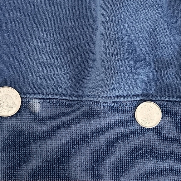 Y2K Cottagecore Cat Sweatshirt Vintage 90s Blue Embroidered Winter Pullover Sz S - Picture 9 of 10